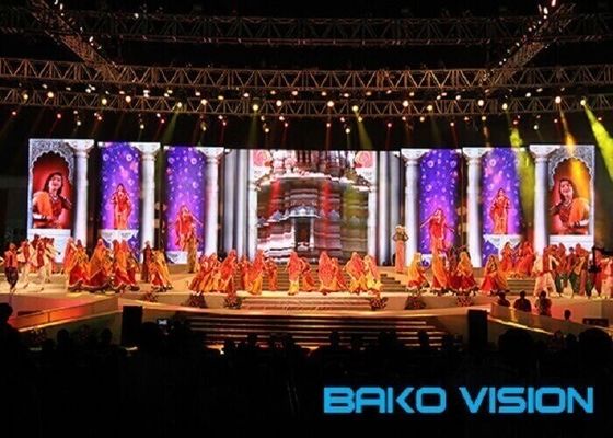 Stage Lighting Internal Indoor Full Color Led Display Screen High Resolution For Show